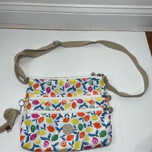Kipling | Bags | Kipling Alvar Cross Body Travel Bag Colorful Fruit Purse  Multiple Pockets Monkey | Poshmark